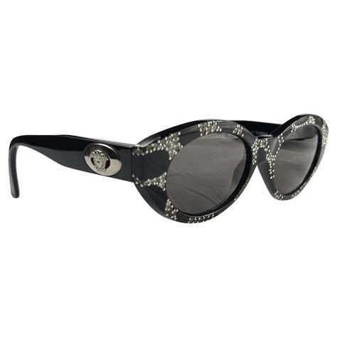 blue versace sunglasses|versace sunglasses with rhinestones.